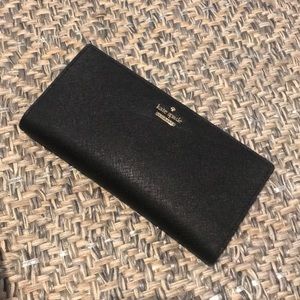 Kate Spade Black Foldover Wallet